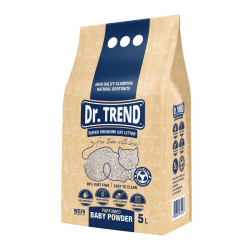 Dr.Trend Super Premium żwirek dla kota - Baby Powder 5l